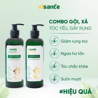Combo Dầu Gội & Dầu Xả Cho Tóc Yếu, Gãy Rụng - 500ml