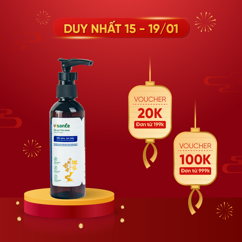 Dầu gội thảo dược tóc gàu, da dầu - 100 ml