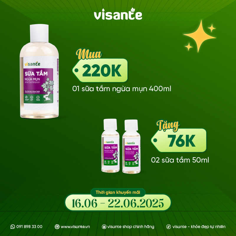Sữa tắm ngừa mụn 1606