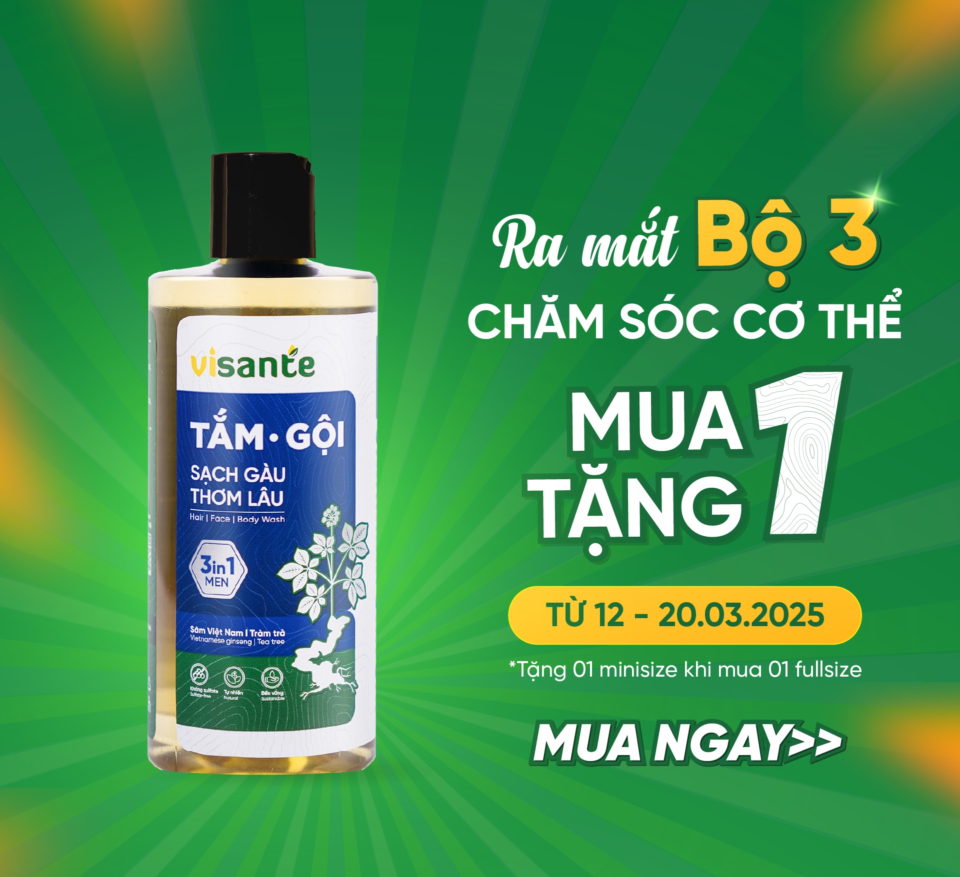 Tắm gội 3IN1 dành cho nam - 350 ml