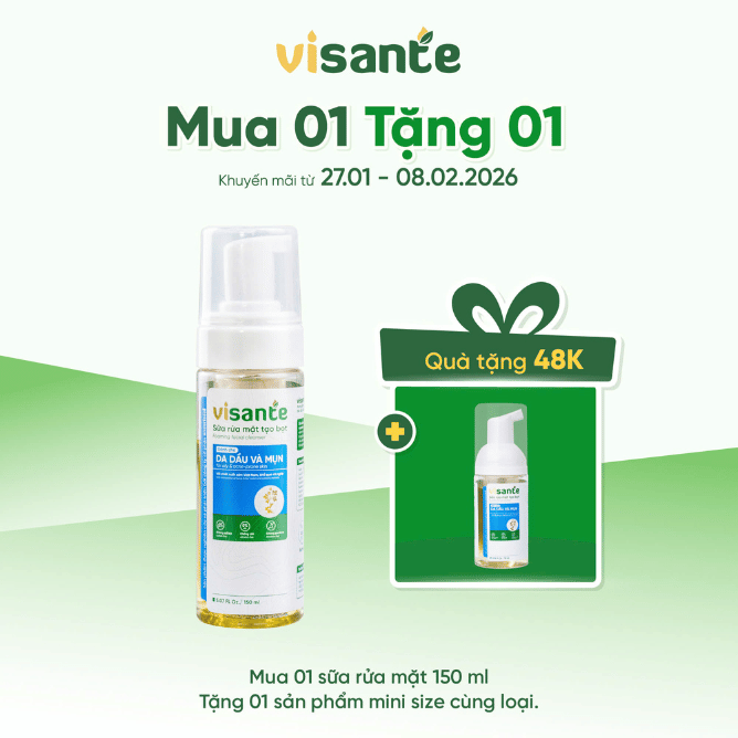 Sữa Rửa Mặt Sạch Mụn, Kiềm Dầu - 150ml