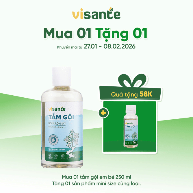 Tắm Gội Ngừa Rôm Sảy Dành Cho Trẻ Em - 250ml