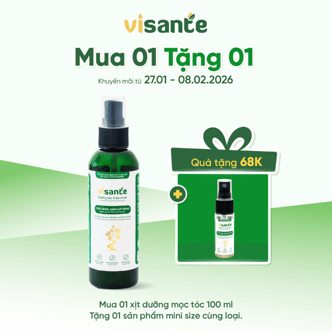 Xịt Dưỡng Tóc Thảo Dược Chắc Khỏe, Giảm Gãy Rụng - 100ml