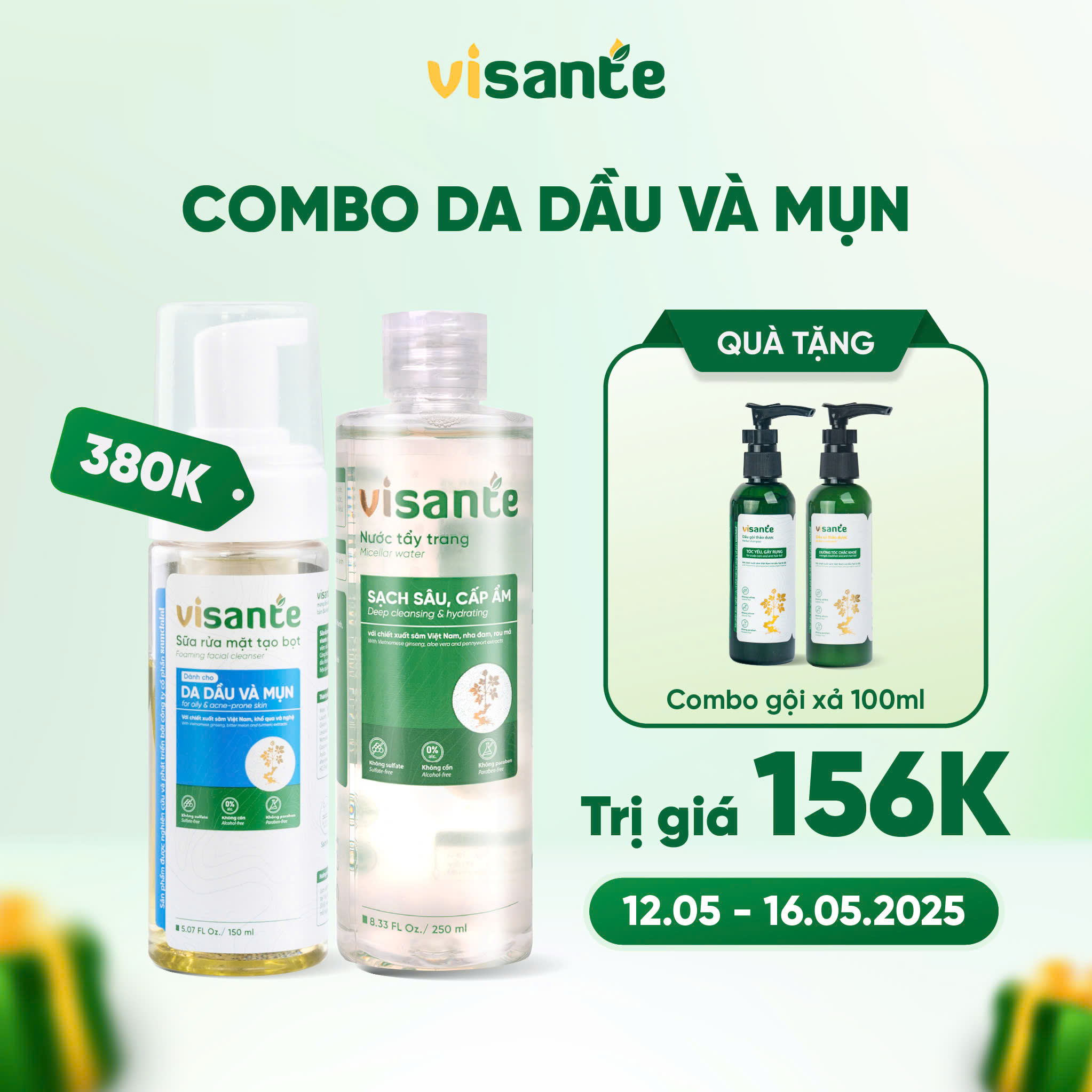 Combo da dầu visante