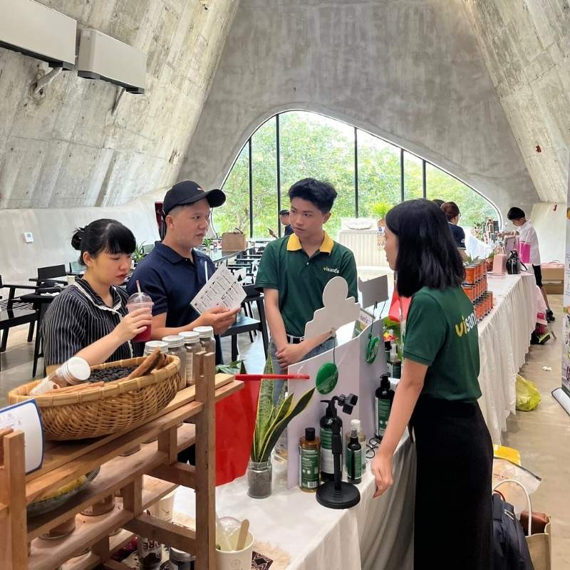 Gian hàng VISANTE tại vòng bán kết Cuộc thi Dự án Khởi nghiệp Xanh lần thứ 11