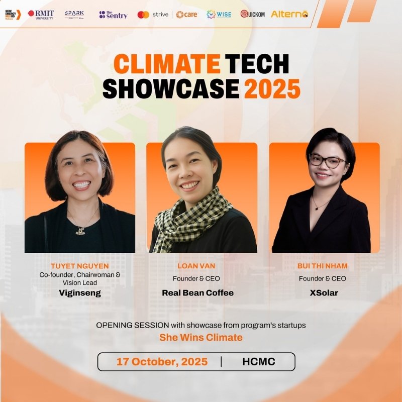 Chủ tịch VISANTE được mời chia sẻ tại buổi lễ khai mạc tại Climate Tech Showcase 2025